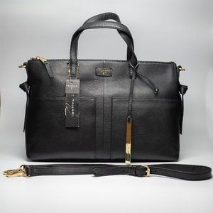 T Tahari Riley Leather Satchel
